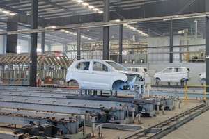 Automotive electrophoresis coating line