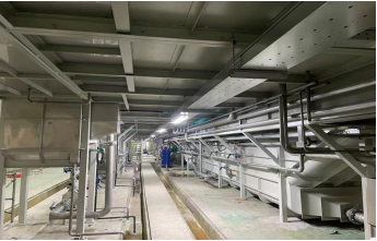 Pre-treatment electrophoretic coating line