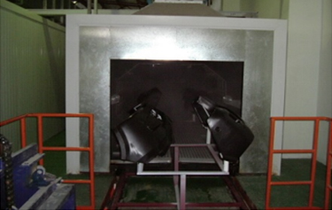 Auto bumper slip coating line