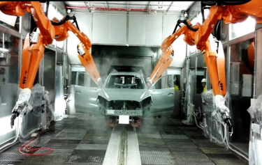 Paint booth operation room